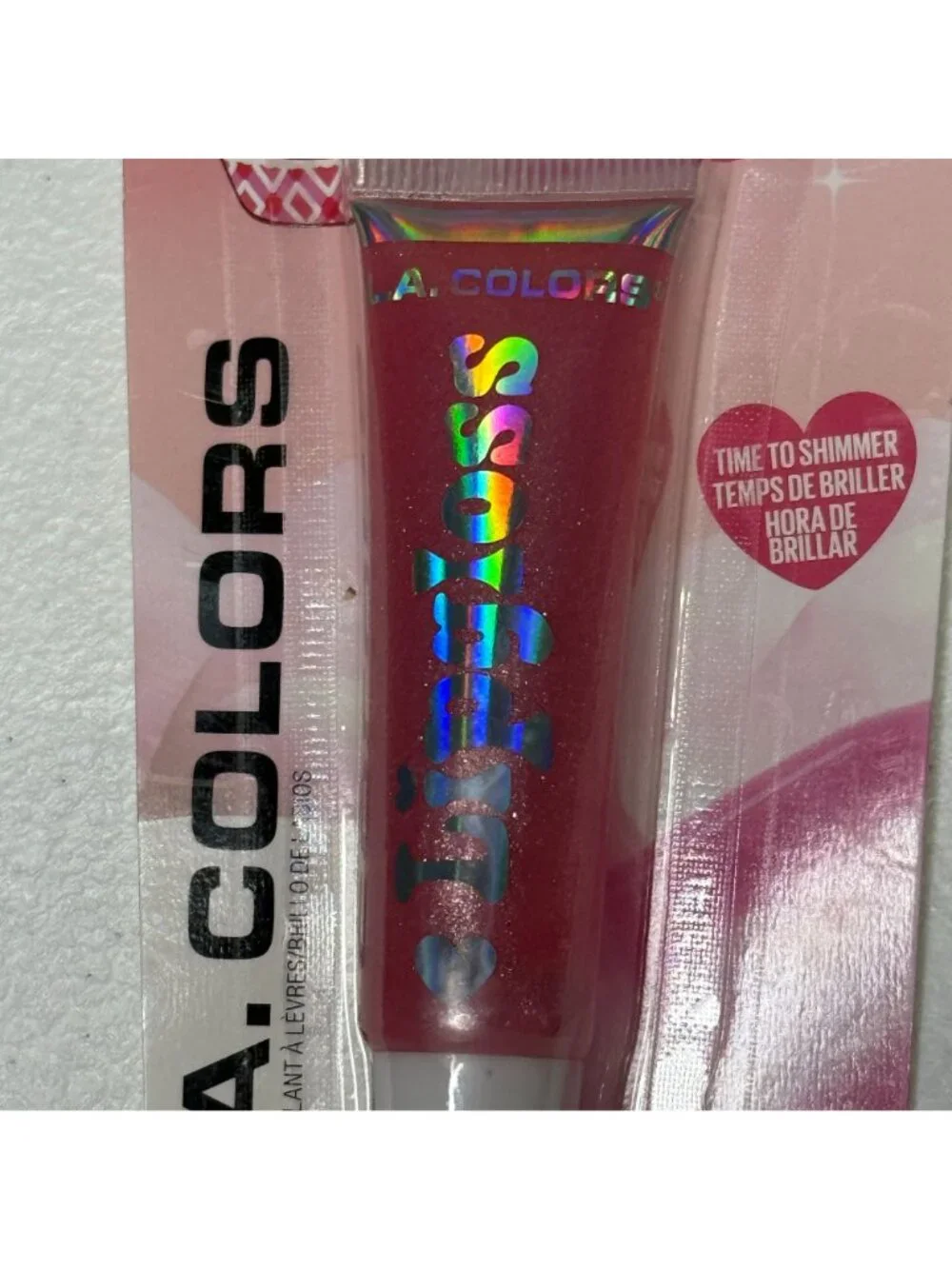 LA Colors Juicy Lip Gloss Cake & Kisses Shimmer Lip Gloss 0.4 oz New